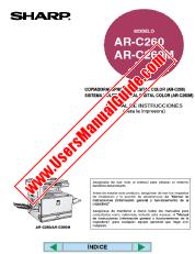 Ansicht AR-C260/M pdf Bedienungsanleitung, Drucker, Spanisch