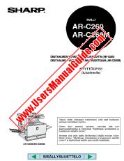 Ansicht AR-C260/M pdf Bedienungsanleitung, Drucker, Finnisch