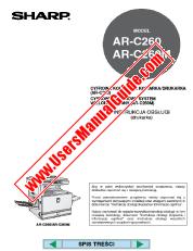 Voir AR-C260/M pdf Manuel d'utilisation, l'imprimante, polonais