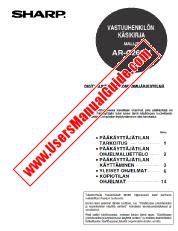 Ansicht AR-C262M pdf Bedienungsanleitung, Key Operators Guide, Finnisch