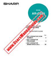 Ansicht AR-C330 pdf Bedienungsanleitung, Key Operators Guide, Englisch