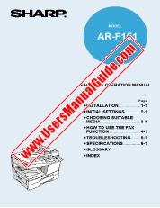 Ansicht AR-F151 pdf Bedienungsanleitung, Englisch