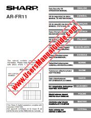 Ver AR-FR11 pdf Manual de operación, kit de seguridad de datos, inglés, español, francés, alemán, italiano, holandés, sueco, noruego, finlandés, danés, griego, polaco, húngaro