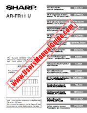 Ver AR-FR11U pdf Manual de operación, kit de seguridad de datos, inglés español francés alemán italiano holandés sueco noruego finlandés danés griego polaco húngaro checo ruso