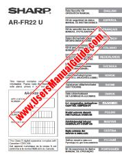 View AR-FR22U pdf Operation Manual, Datat Security Kit, English Spanish French German Italian Dutch Swedish Norwegian Finnish Danish Greece Polish Hungarian Czech Russian Portuguese