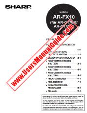 Ver AR-FX10/C170M/C172M pdf Manual de Operación, Alemán