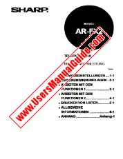 Ver AR-FX2 pdf Manual de operación alemán