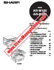 Ver AR-M160/M205 pdf Manual de Operación para AR-M160 / M205 Turco