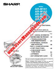 Voir AR-M161/162/165/206/207 pdf Manuel d'utilisation, anglais