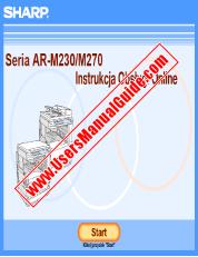 Ver AR-M230/M270 pdf Manual de operación en línea para AR-M230 / M270, polaco