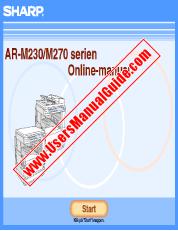 Ver AR-M230/M270 pdf Manual de Operación, Manual en línea, Danés