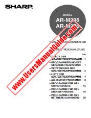 Ansicht AR-M236/M276 pdf Bedienungsanleitung, Key Operations Guide, Deutsch