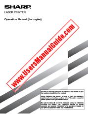 Ver AR-M300/M350/M450/3551/4551 pdf Manual de Operación, Copiadora, Inglés