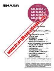 Voir AR-M351N/M351U/M451N/M451U pdf Manuel d'utilisation, Espagnol