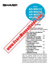 Voir AR-M351N/M351U/M451N/M451U pdf Manuel d'utilisation, anglais