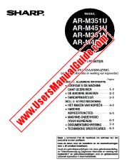 Ver AR-M351N/M351U/M451N/M451U pdf Manual de operación, holandés