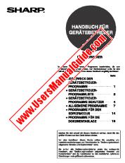 Voir AR-M351N/M351U pdf Manuel d'utilisation, Guide des principaux opérateurs, allemand