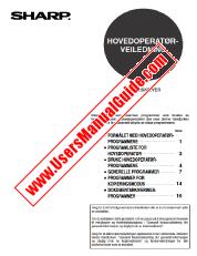 Ansicht AR-M351N/M351U pdf Operation Manul, Key Operators Guide, Norwegisch