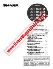 Visualizza AR-M351N/M451N/M351U/M451U pdf Manuale operativo, tedesco