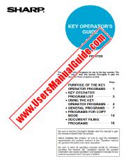 Ansicht AR-M351N/M451N pdf Bedienungsanleitung, Key Operators Guide, Englisch
