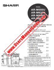 Voir AR-M550/620U/N pdf Manuel d'utilisation, copieur, tchèque
