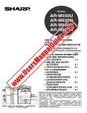Ver AR-M550/620U/N pdf Manual de operación, copiadora, alemán