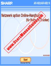 View AR-NB2/N pdf Operation Manual, Network Printer Manual, German
