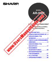 Vezi AR-NB3 pdf Manualul de utilizare, manualul imprimantei de rețea, daneză