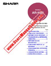 Ansicht AR-NB3 pdf Bedienungsanleitung, Netzwerkdruckerhandbuch, Spanisch