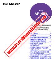 Visualizza AR-NB3 pdf Manuale operativo, manuale della stampante di rete, olandese