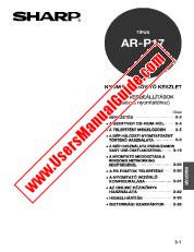 Vezi AR-P17 pdf Manual de funcționare, extractul de limba maghiară