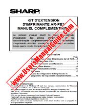 View AR-PB2 pdf Operation Manual, Printer Expansion Kit, French