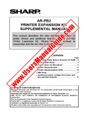 View AR-PB2 pdf Operation Manual, Printer Expansion Kit, English