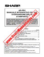Ver AR-PB2 pdf Manual de operación, kit de expansión de impresora, italiano