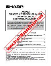 Voir AR-PB2 pdf Manuel d'utilisation, le kit d'extension imprimante, néerlandais