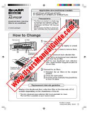 Vezi AZ-F920F pdf Manual de utilizare, engleză
