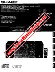 Voir CD/CP-C900H pdf Manuel d'utilisation, extrait de la langue allemande