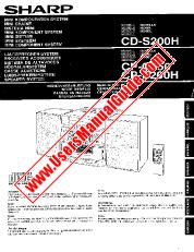 Ver CD/CPS/CPC200H-250 pdf Manual de operación, alemán, francés, español, sueco, italiano, holandés, inglés