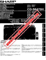 Ver CD/CP-S6470/H pdf Manual de operación, extracto de idioma alemán.