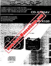 Ver CD/CP-X100/AV pdf Manual de operación, alemán, francés, holandés, inglés