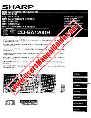 Vezi CD-BA1200H pdf Manual de funcționare, extractul de limba franceză