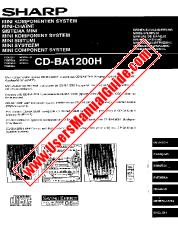 Ansicht CD-BA1200H pdf Bedienungsanleitung, Auszug aus Sprache Italienisch