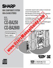 Ver CD-BA250/BA2600 pdf Manual de Operación, Inglés Francés