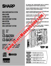 Ver CD-BA250H/2600H pdf Manual de operaciones, extracto de idiomas alemán, francés, inglés.