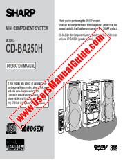 Ver CD-BA250H pdf Manual de Operación, Inglés