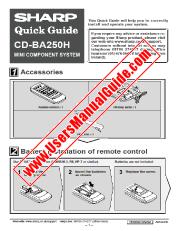 Vezi CD-BA250H pdf Manualul de utilizare, ghid rapid, engleză