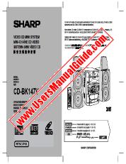 Ver CD-BK147V pdf Manual de operaciones, inglés, francés, español