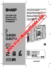 View CD-BK260V/2700V pdf Operation Manual, extract of language English
