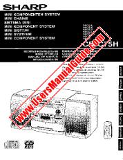 View CD-C75H pdf Operation Manual, extract of language English