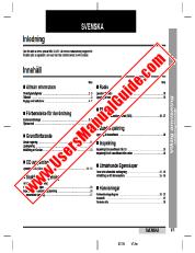 View CD-CH1500H pdf Operation Manual, extract of language Swedish